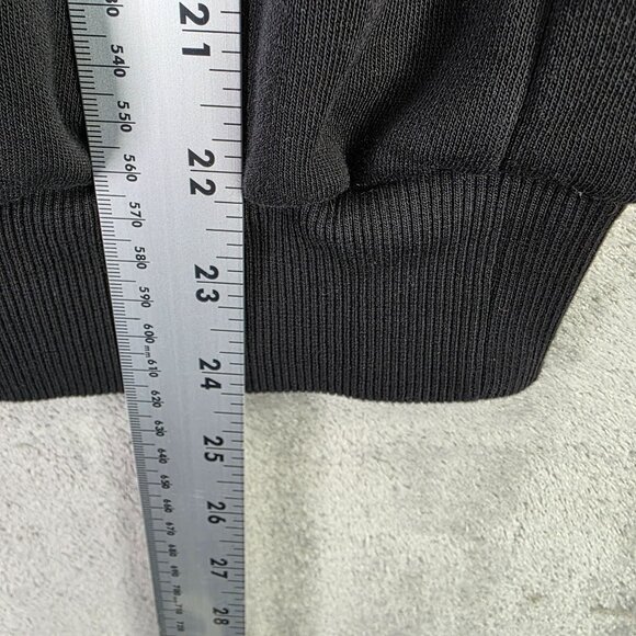 Mens Puma Black Full Zip Sweatshirt Long Sleeve Cotton Polyester Blend Size M - Picture 7 of 9